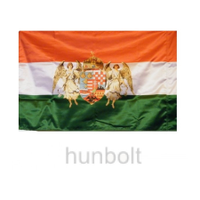 Hunbolt Kétoldalas nemzeti színű barna angyalos zászló Poliészter anyagból (kültérre) 60x90 cm, rúd nélkül dekoráció