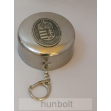 Hunbolt Kihúzható fém pohár ón címer címkével (kulcstartó) 1,5dl kulcstartó