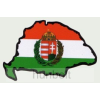Hunbolt Koszorús címeres hűtőmágnes Nagy-Magyarország körvonallal 14x8,5 cm