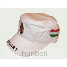 Hunbolt Militari sapka fehér, címeres Magyarországos férfi sapka