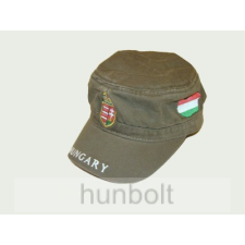 Hunbolt Militari sapka világos khaki, címeres Magyarországos férfi sapka