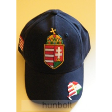Hunbolt Nagy címeres kék baseball sapka, Nagy-Magyarország hímzéssel baseball felszerelés