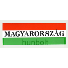 Hunbolt Nemzeti színű Magyarország felirattal matrica 20X7 cm ajándéktárgy