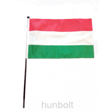 Hunbolt Nemzeti színű zászló rúddal (45x28 cm) dekoráció