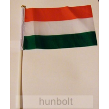 Hunbolt Nemzeti, vékony műszálas zászló 15x25 cm, 30 cm-es műanyag rúddal dekoráció