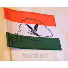 Hunbolt Piros-fehér-zöld turulos zászló Nagy-Magyarország körvonallal 15x25 cm kerti dekoráció
