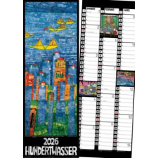  Hundertwasser Streifenkalender Art 2026 naptár, kalendárium