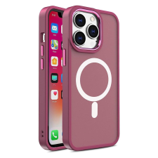 Hurtel Armor mágneses iPhone 14 Pro Max MagSafe színes matt tok - burgundi tok és táska