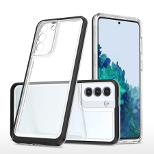 Hurtel átlátszó 3in1 tok Samsung Galaxy S23+ szilikon tok keret fekete tok és táska