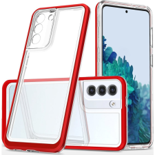 Hurtel Átlátszó 3in1 Tok Samsung Galaxy S23+ Szilikon Tok Keret Piros (187766590) tok és táska