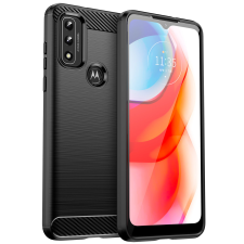 Hurtel Carbon case Rugalmas tok Sleeve Motorola Moto G Play 2022 fekete tok és táska