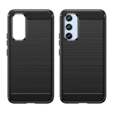 Hurtel carbon tok Samsung Galaxy A54 5G Rugalmas szilikon carbon tok fekete tok és táska