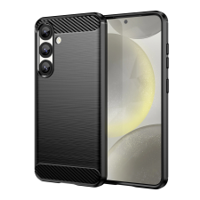 Hurtel Carbon tok Samsung Galaxy S25 - fekete tok és táska