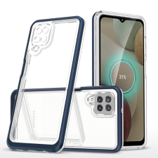 Hurtel Clear 3az1ben tok Samsung Galaxy A12 5G gél telefontok kék tok és táska