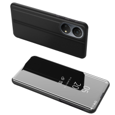 Hurtel Clear View Case Honor X8 5G flipes tok fekete tok és táska