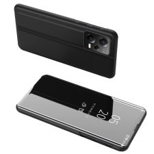 Hurtel Clear View Case XIAOMI Redmi Note 12 Pro+, flipes tokrel fekete tok és táska