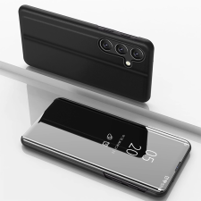 Hurtel Clear View kinyitható tok Samsung Galaxy S24 FE - fekete tok és táska