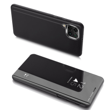 Hurtel Clear View tok Samsung Galaxy A22 5G fekete tok és táska