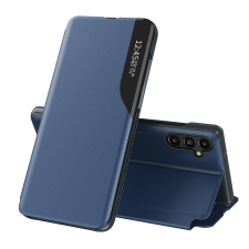 Hurtel Eco Leather View Case tok Samsung Galaxy A14 flip stand kék tok és táska