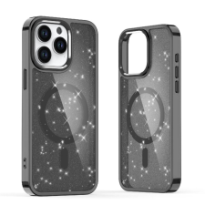 Hurtel Glitter MagSafe tok iPhone 16 - fekete csillogós tok és táska