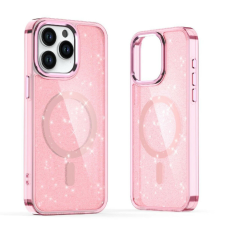 Hurtel Glitter MagSafe tok iPhone 16 Plus - rózsaszín csillogós tok és táska
