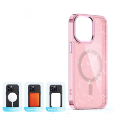 Hurtel Glitter MagSafe tok iPhone 16 Pro Max - rózsaszín csillogós tok és táska
