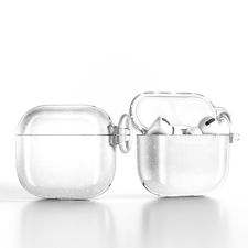 Hurtel Glitter tok AirPods 4 - átlátszó fülhallgató, fejhallgató tok