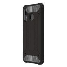 Hurtel Hibrid Armor telefontok hátlap tok Ütésálló Robusztus Cover Samsung Galaxy A30 fekete tok és táska