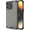 Hurtel Honeycomb Tok iPhone 14 Pro Max Armor Hibrid Tok Fekete (187764941)