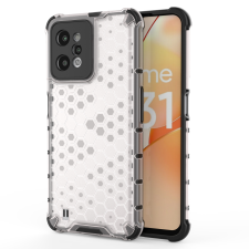 Hurtel Honeycomb tok ütésálló borítás gél Realme C31 átlátszó tok és táska