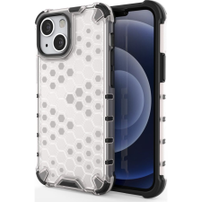 Hurtel Honeycomb Tok Ütésálló Telefontok Tpu Bumper iPhone 13 Mini Átlátszó (9145576213421) tok és táska