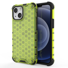 Hurtel Honeycomb tok ütésálló telefontok TPU Bumper iPhone 13 mini zöld tok és táska