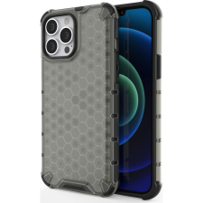 Hurtel Honeycomb Tok Ütésálló Telefontok Tpu Bumper iPhone 13 Pro Max Fekete (9145576213230) tok és táska
