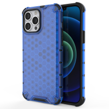 Hurtel Honeycomb tok ütésálló telefontok TPU Bumper iPhone 13 Pro Max kék tok és táska