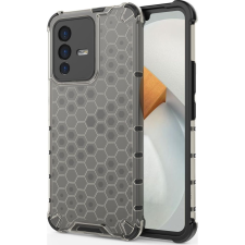 Hurtel Honeycomb Tok Ütésálló Tok Gél Vivo V23 5G Fekete (187748963) tok és táska