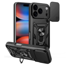 Hurtel Hybrid Armor Camshield tok iPhone 17 Pro Max - fekete tok és táska