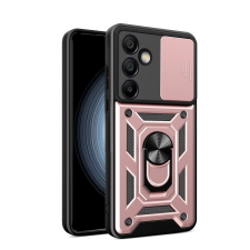 Hurtel Hybrid Armor Camshield tok Samsung Galaxy A56 - rózsaszín tok és táska