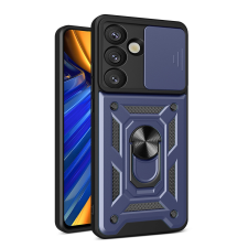 Hurtel Hybrid Armor Camshield tok Samsung Galaxy S25 - kék tok és táska