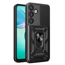 Hurtel Hybrid Armor Camshield tok Samsung Galaxy S25 Plus - fekete tok és táska