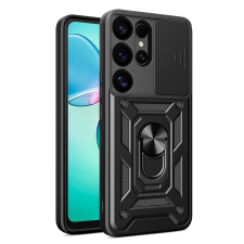 Hurtel Hybrid Armor Camshield tok Samsung Galaxy S25 Ultra - fekete tok és táska