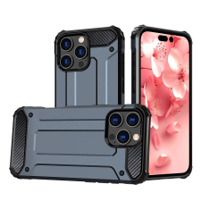 Hurtel Hybrid Armor tok iPhone 16 Pro - kék tok és táska