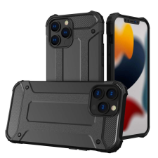 Hurtel hybrid Armor tok ütésálló tok iPhone 13 Pro fekete tok és táska