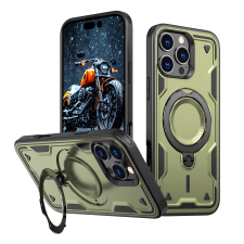 Hurtel Hybrid Armor Trendy MagSafe-kompatibilis tok iPhone 16 Pro - zöld tok és táska
