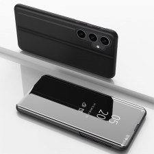 Hurtel Kemény Flip Case Samsung Galaxy S23 FE Clear View tok - fekete tok és táska