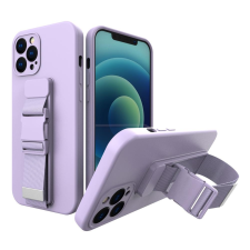 Hurtel Kötél tok Gel TPU légzsák telefontok iPhone 12 Pro lila tok és táska
