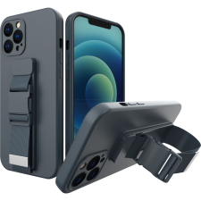 Hurtel Kötél Tok Gel Tpu Légzsák Telefontok iPhone 12 Pro Max Tengerészkék (9145576217917) tok és táska