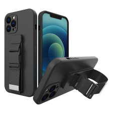 Hurtel Kötél tok Gel TPU légzsák telefontok Samsung Galaxy A72 4G fekete tok és táska