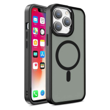 Hurtel Mágneses színes matt tok iPhone 15 Plus - fekete tok és táska