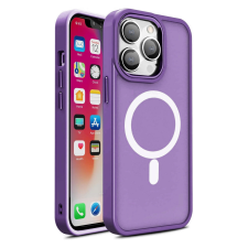 Hurtel Mágneses színes matt tok iPhone 15 Pro - lila tok és táska