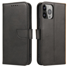 Hurtel Mágneses tok Samsung Galaxy S23+ flip cover pénztárca állvány fekete tok és táska